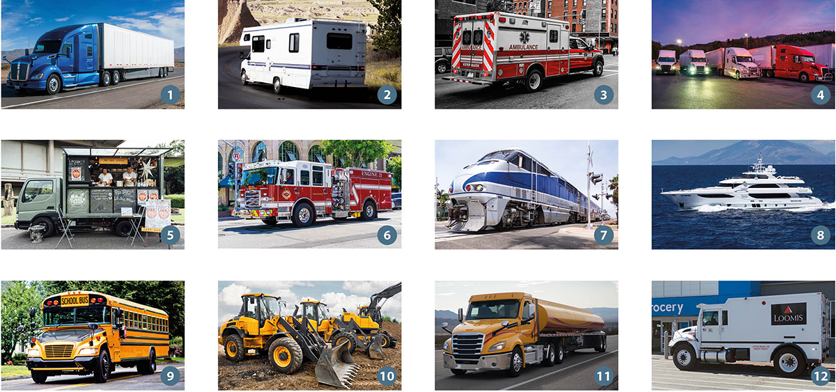 Bonding applications trucks, vehicles and ships