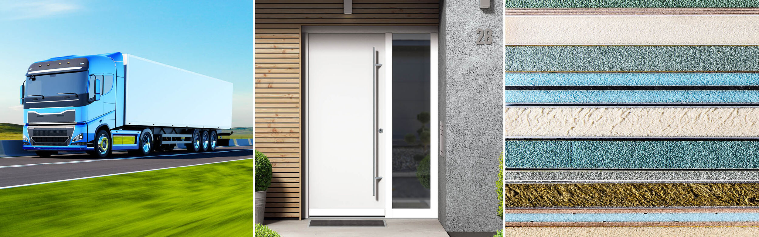 Adhesives bonding composite panels